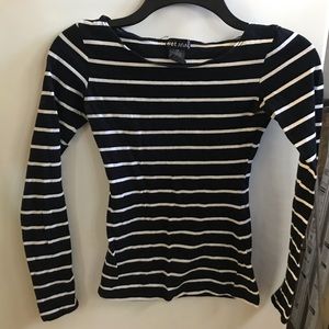 Black and white striped shirt